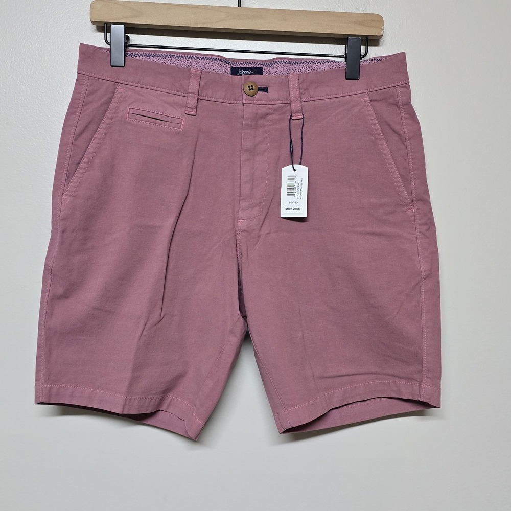 johnnie-O Men's Flat Front Shorts Pink